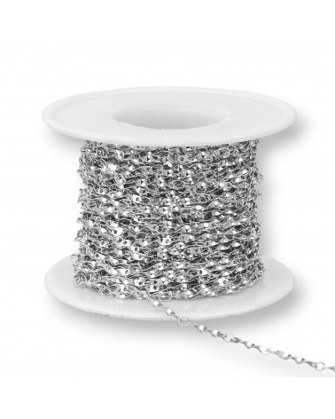 Chaîne en acier à motifs ondulés 1,3x28 mm 12 mètres-CATENE IN ACCIAIO | Worldofjewel.com