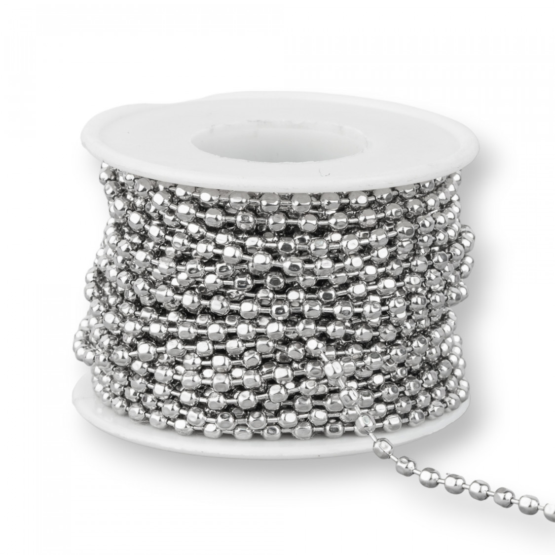 Cadena Acero Bola Facetada 3.0mm 10 Metros-CATENE IN ACCIAIO | Worldofjewel.com