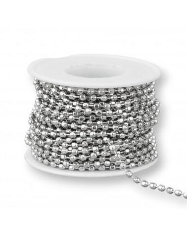 Ατσάλινη Αλυσίδα Faceted Ball 3,0mm 10 μέτρα-CATENE IN ACCIAIO | Worldofjewel.com