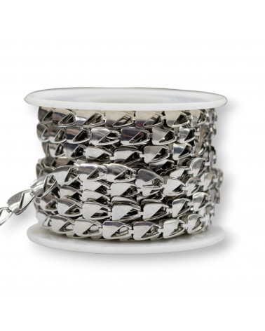 Smooth Triangle Steel Chain 06x09mm 5 Meters-FANTASY KNIT CHAINS | Worldofjewel.com