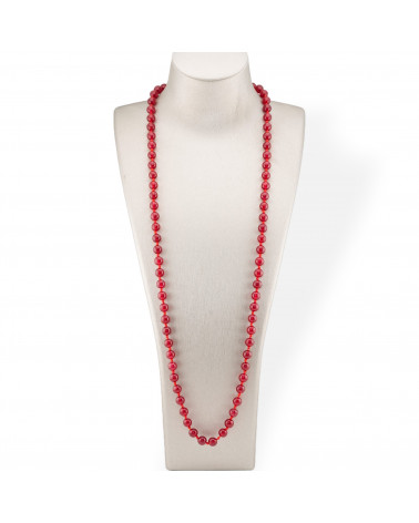 Bijoux Charleston Collier De Pierres Semi-précieuses Nouées 8mm 120cm Cornaline-COLLIER PIERRES DURES | Worldofjewel.com