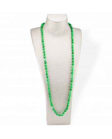 Κολιέ Charleston Bijoux Από 8mm Κόμπους Ημιπολύτιμους Πέτρες 120cm Ανοιχτό Πράσινο Jade-ΚΟΛΙΕ ΣΚΛΗΡΕΣ ΠΕΤΡΕΣ | Worldofjewel.com