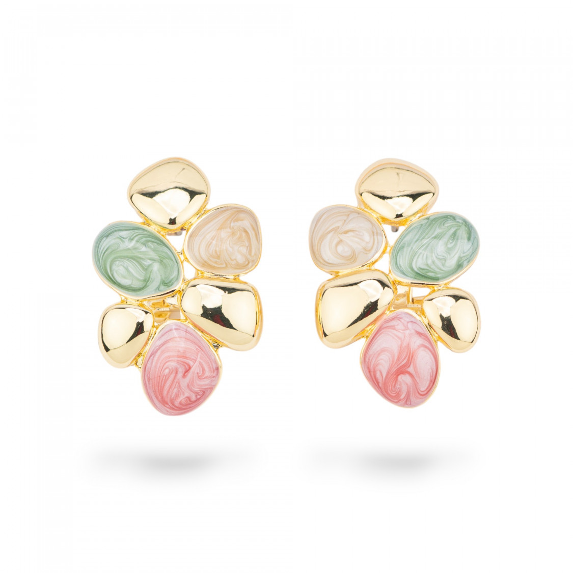 Orecchini Bijoux Smaltato Collezione Isabella 1 Coppia-BRONZO CRYSTAL | Worldofjewel.com