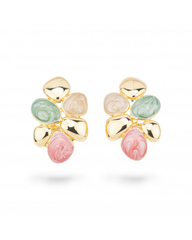 Orecchini Bijoux Smaltato Collezione Isabella 1 Coppia-BRONZO CRYSTAL | Worldofjewel.com