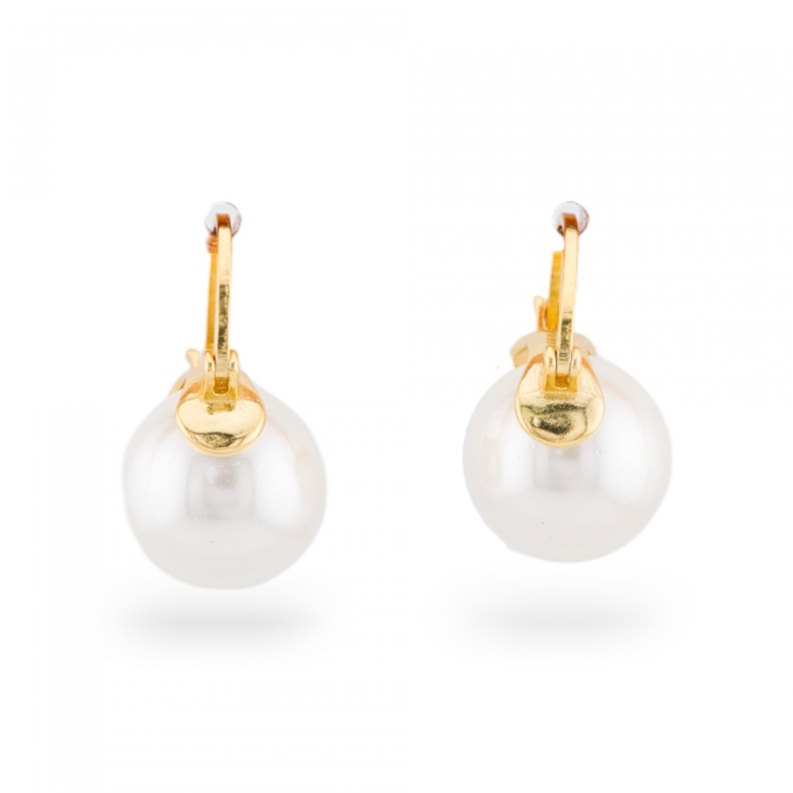 Orecchini Di Argento 925 A Perno Con Pietre Dure E Pasta Dorato Perle Di Maiorca-ORECCHINI ARGENTO 925 LUXE | Worldofjewel.com