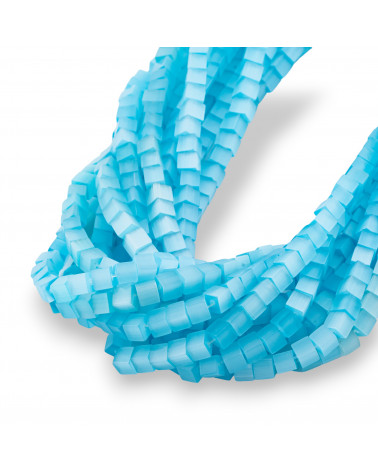 Cube Oeil de Chat 4mm Bleu Clair-ŒIL DE CHAT | Worldofjewel.com