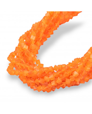 Occhio Di Gatto Cubo Diagonale 4mm Arancio-OCCHIO DI GATTO | Worldofjewel.com