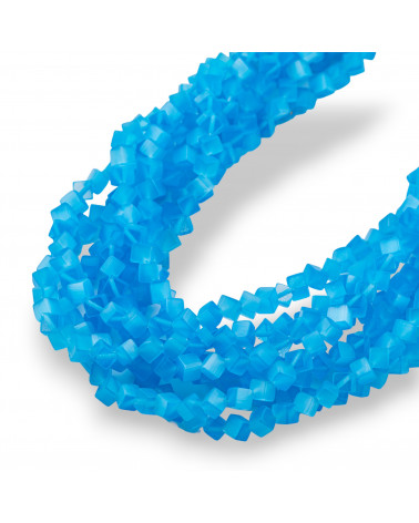 Occhio Di Gatto Cubo Diagonale 4mm Azzurro-OCCHIO DI GATTO | Worldofjewel.com