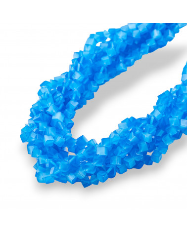 Occhio Di Gatto Cubo Diagonale 4mm Blu-OCCHIO DI GATTO | Worldofjewel.com