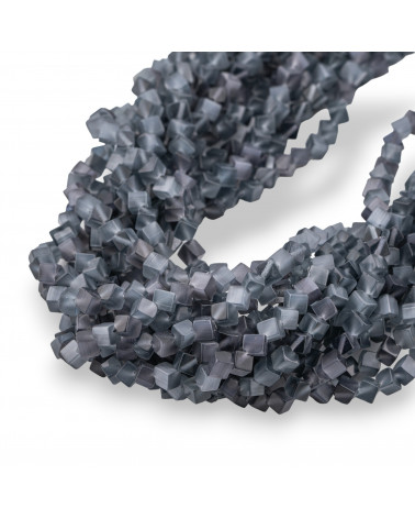 Occhio Di Gatto Cubo Diagonale 4mm Grigio Scuro-OCCHIO DI GATTO | Worldofjewel.com