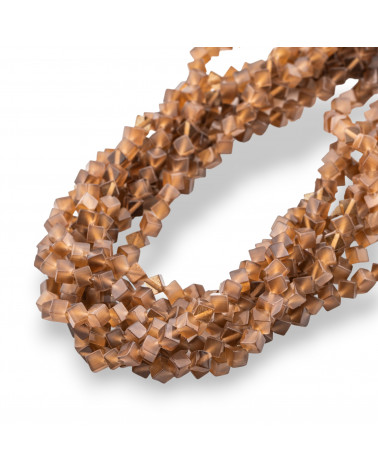 Katzenaugen-Diagonalwürfel 4 mm braun-AUGE DER KATZE | Worldofjewel.com