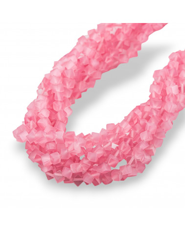 Occhio Di Gatto Cubo Diagonale 4mm Rosa-OCCHIO DI GATTO | Worldofjewel.com