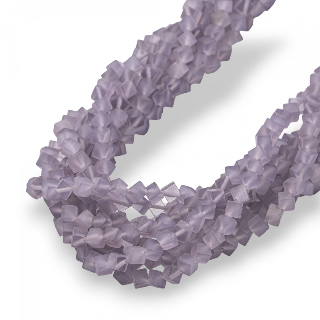 Occhio Di Gatto Cubo Diagonale 4mm Viola-OCCHIO DI GATTO | Worldofjewel.com