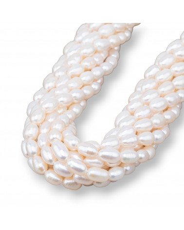 Perle Di Fiume Riso 5,0-5,5mm-TONDO | Worldofjewel.com