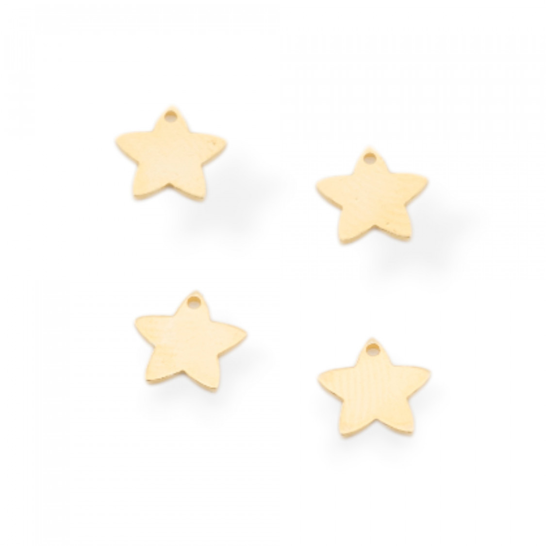 Bollatine Charms Di Argento 925 Stella 6,5x0,5mm 5gr 32pz Circa Dorato-CONNETTORI LISCI | Worldofjewel.com