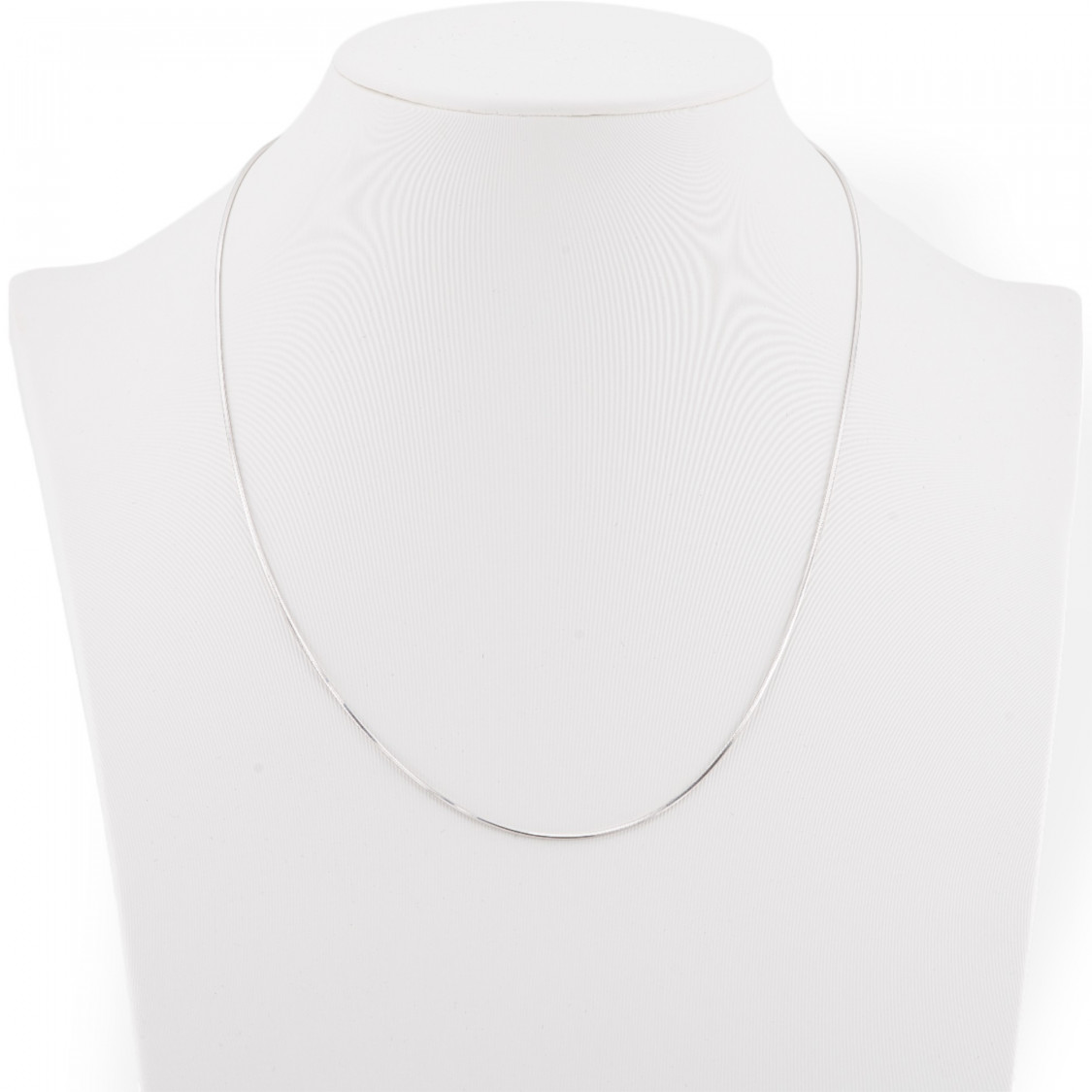 Collanina Di Argento 925 40cm 2pz Rodiato-COLLANE DI ARGENTO 925 | Worldofjewel.com