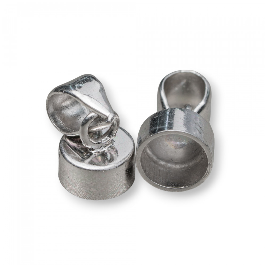 Coppette Di Argento 925 Terminale Coppette Senza Barretta 7mm 5pz Rodiato-COPPETTE A CAMPANA | Worldofjewel.com