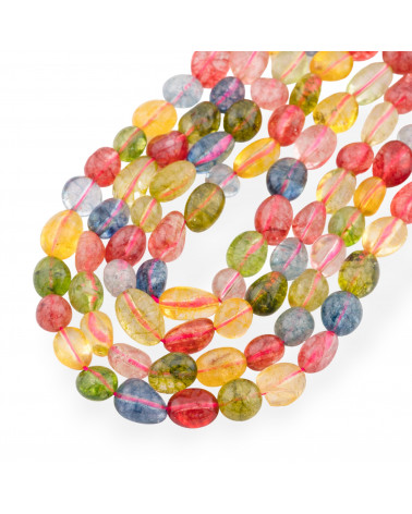 Cristallo Di Rocca Multicolor Sasso Burattato 8-10mm-CRISTALLO DI ROCCA MULTICOLOR | Worldofjewel.com