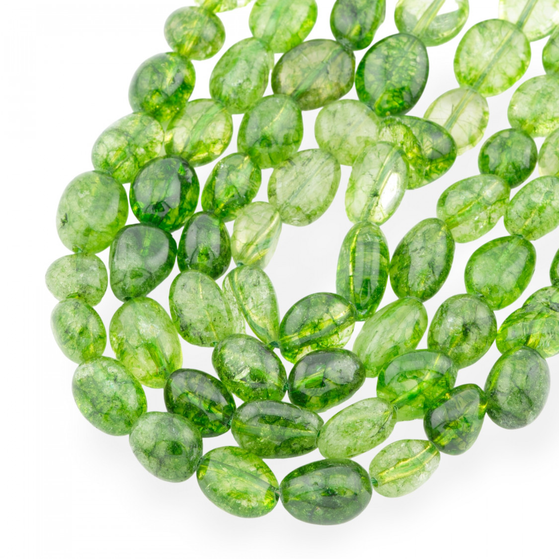 Cristallo Di Rocca Peridot Sasso Burattato 8-10mm Chiaro-CRISTALLO DI ROCCA | Worldofjewel.com