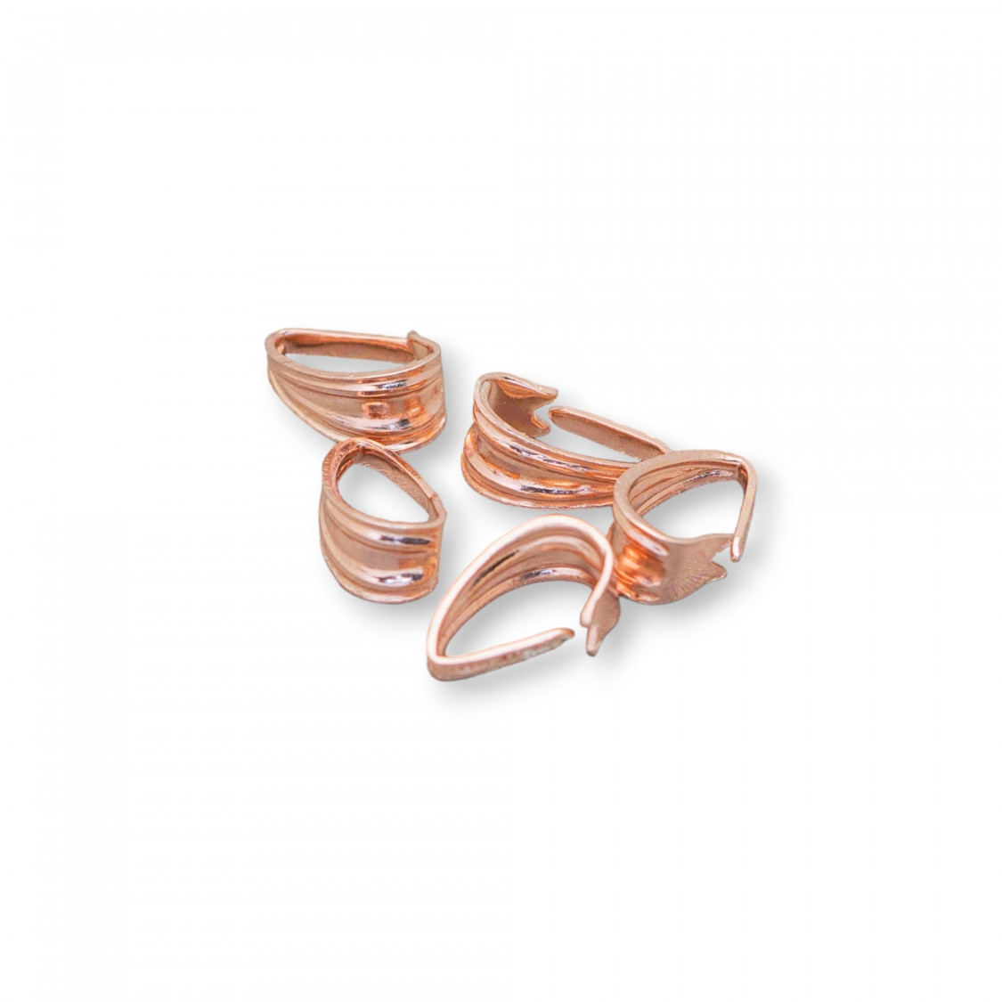 Gancio Per Pendente Di Argento 925 3,5x7,0mm 30pz Oro Rosa-GANCI | Worldofjewel.com