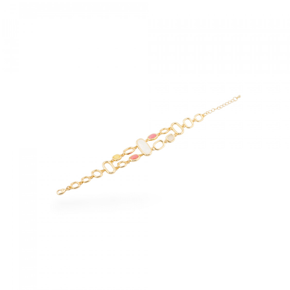 Bracciale Bijoux Smaltato Collezione Isabella 1pz-BRACCIALI BRONZO E OCCHIO DI GATTO | Worldofjewel.com