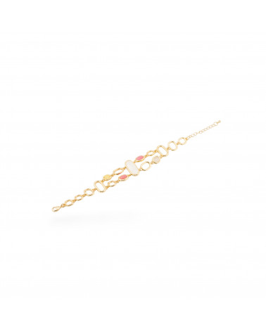 Bracciale Bijoux Smaltato Collezione Isabella 1pz-BRACCIALI BRONZO E OCCHIO DI GATTO | Worldofjewel.com
