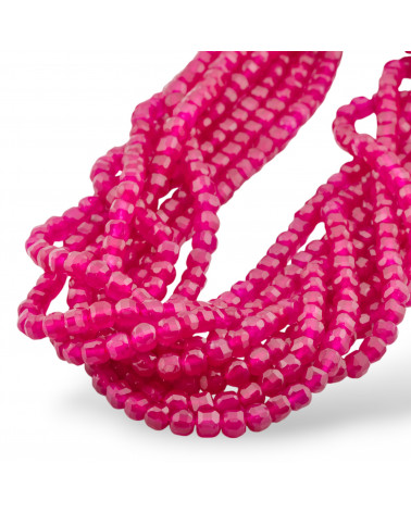 Cube de Jade Fuchsia Taille Diamant 4.5mm-JADE FUCHSIA | Worldofjewel.com