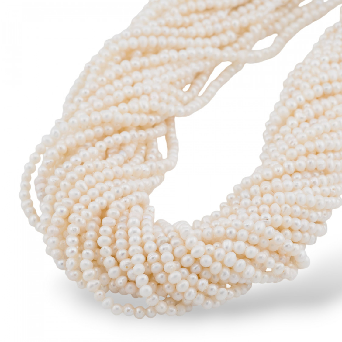 Perle Di Fiume Microperle 3,5-4mm A+ Bianco-MICROPERLE | Worldofjewel.com