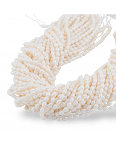 Perle Di Fiume Microperle Chicco Di Riso 3-4mm A+ Bianco-MICROPERLE | Worldofjewel.com