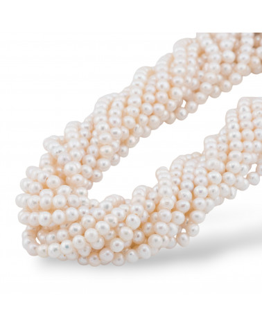 Perle Di Fiume Tondo 4,5-5,0mm AAA+ Bianco-TONDO | Worldofjewel.com
