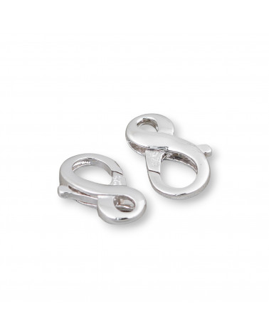 925er Silber-Sprengringverschluss, 10 x 14,5 mm, 4 Stück, rhodiniert-SILBERNE VERSCHLÜSSE | Worldofjewel.com