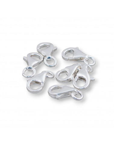 Chiusura Di Argento 925 Moschettone 8mm A Pesciolino 20pz Argentato-CHIUSURE DI ARGENTO | Worldofjewel.com