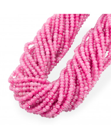 Giada Linea Economica Rondelle Sfaccettate 3,5x2,5mm Fucsia-GIADA | Worldofjewel.com