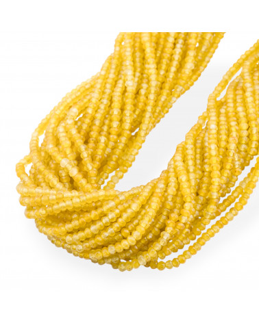 Giada Linea Economica Rondelle Sfaccettate 3,5x2,5mm Giallo-GIADA | Worldofjewel.com