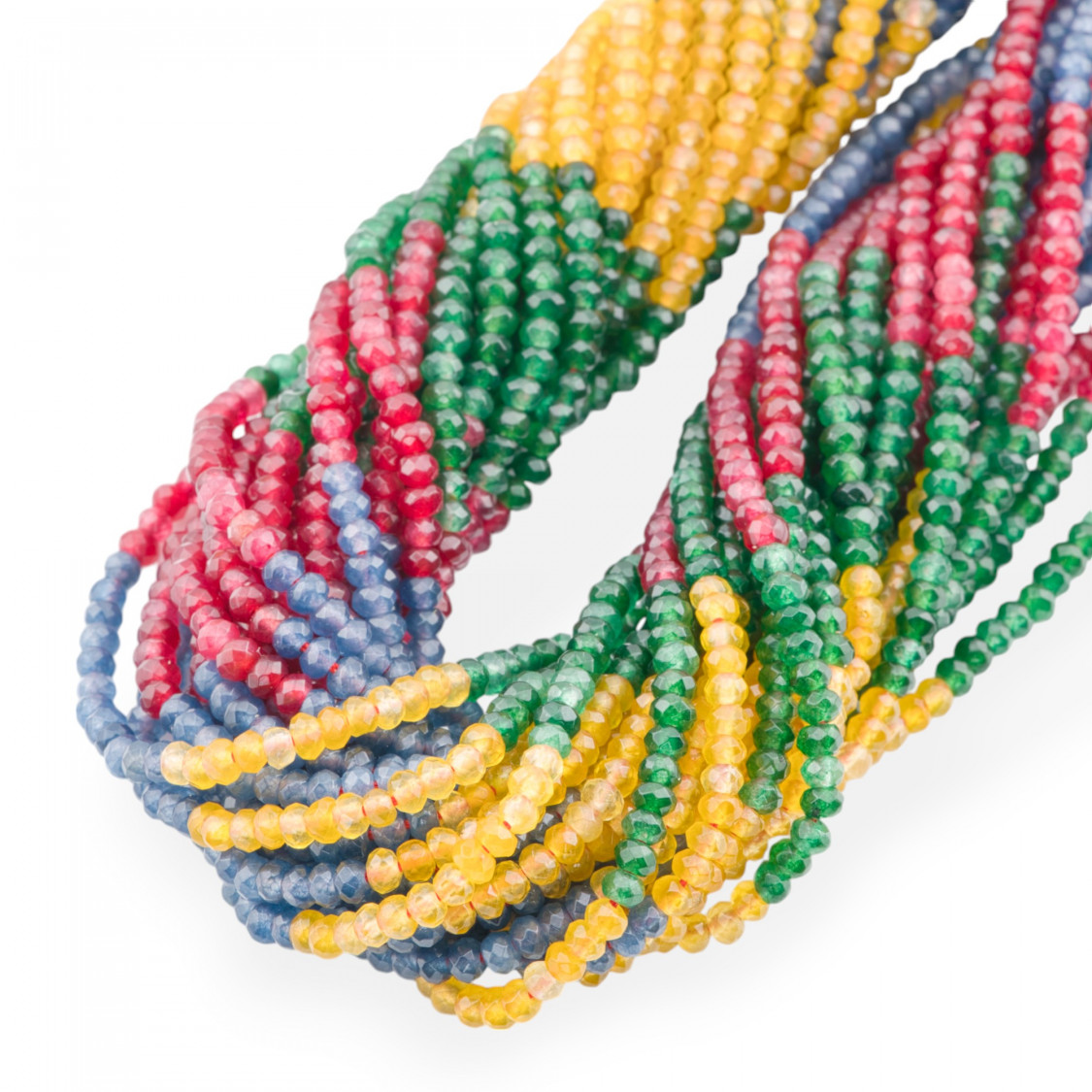 Giada Linea Economica Rondelle Sfaccettate 3,5x2,5mm Gradiente-GIADA | Worldofjewel.com