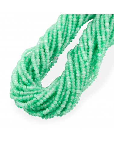Giada Linea Economica Rondelle Sfaccettate 3,5x2,5mm Verde Criso-GIADA | Worldofjewel.com