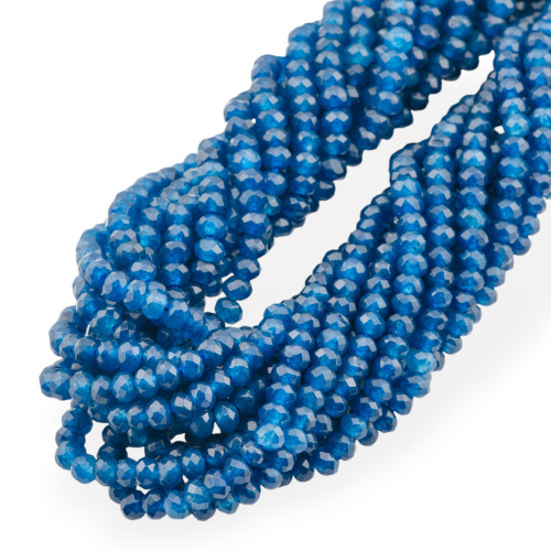 Giada Linea Economica Rondelle Sfaccettate 4x3mm Blu Trasparente-GIADA | Worldofjewel.com