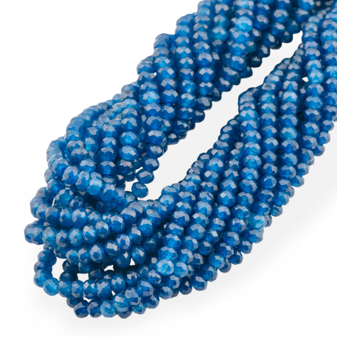 Giada Linea Economica Rondelle Sfaccettate 4x3mm Blu Trasparente-GIADA | Worldofjewel.com