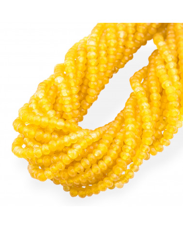 Giada Linea Economica Rondelle Sfaccettate 4x3mm Giallo-GIADA | Worldofjewel.com