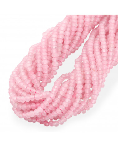 Giada Economic Line Facettierte Rondelle 4x3mm Rosa-JADE | Worldofjewel.com