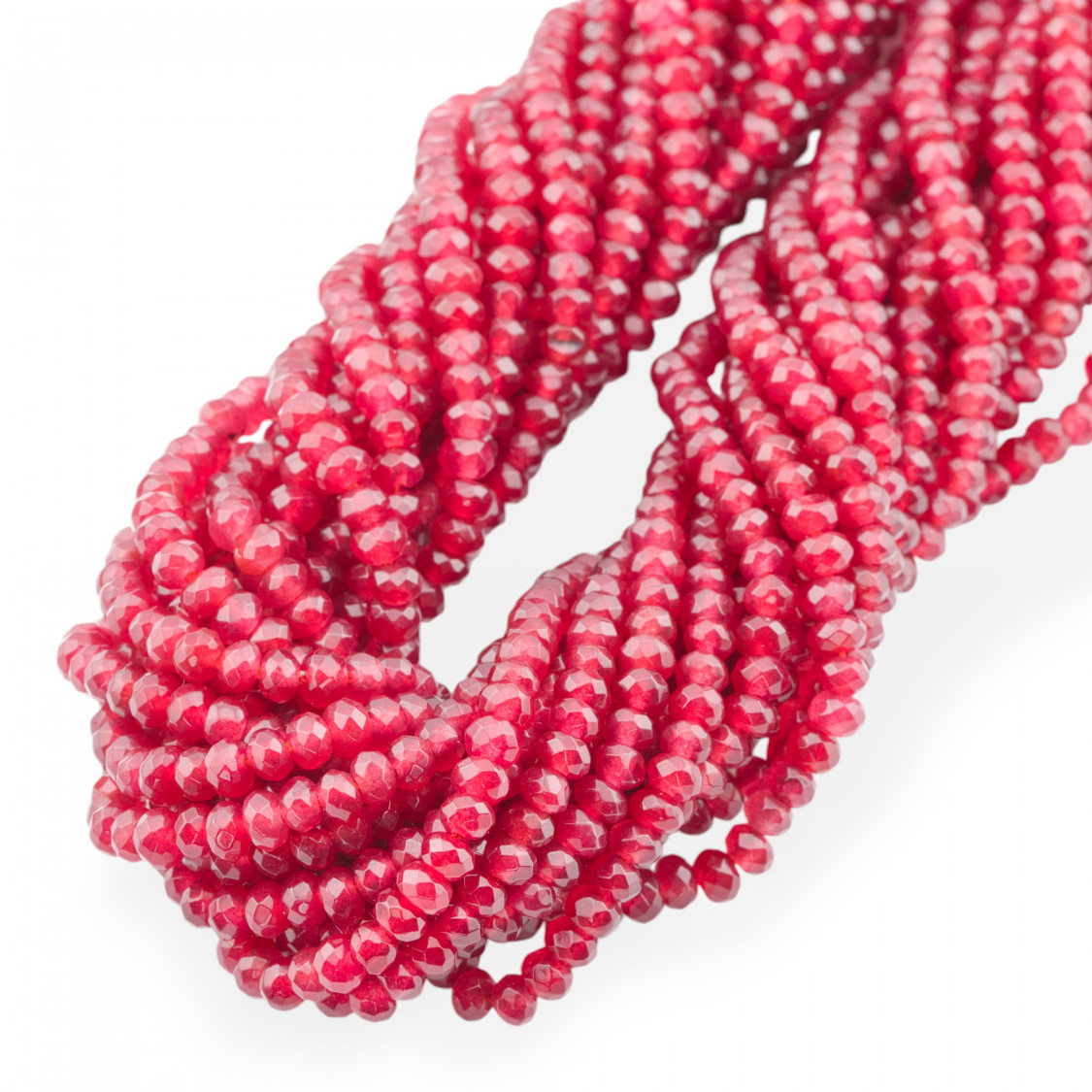 Giada Linea Economica Rondelle Sfaccettate 4x3mm Rosso-GIADA | Worldofjewel.com
