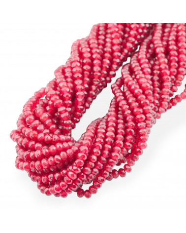 Giada Linea Economica Rondelle Sfaccettate 4x3mm Rosso-GIADA | Worldofjewel.com