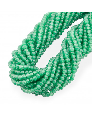 Giada Linea Economica Rondelle Sfaccettate 4x3mm Verde-GIADA | Worldofjewel.com