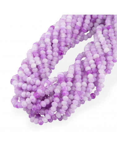 Giada Economic Line Facettierte Rondelle 4x3mm Hellviolett-JADE | Worldofjewel.com