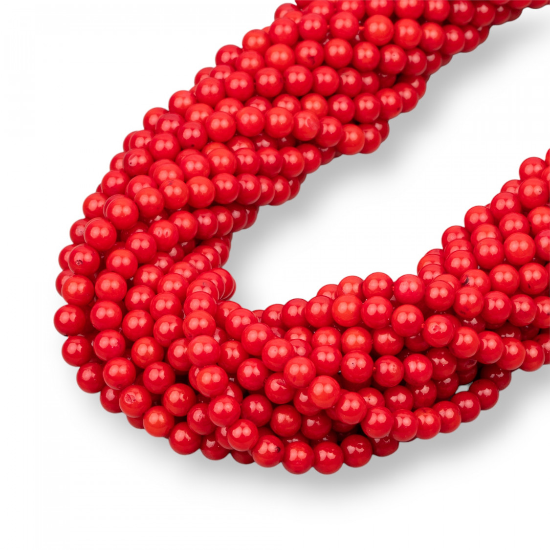 Red Bamboo Coral Στρογγυλό Λείο 3mm-ΚΟΡΑΛΙ ΜΠΑΜΠΟΥ | Worldofjewel.com