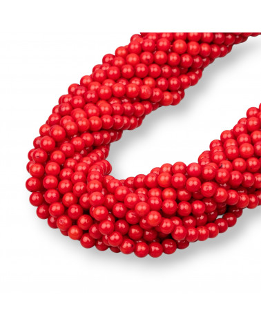 Red Bamboo Coral Στρογγυλό Λείο 3mm-ΚΟΡΑΛΙ ΜΠΑΜΠΟΥ | Worldofjewel.com