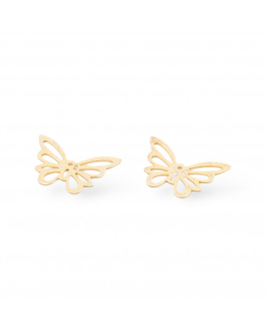 Componente Connettore Di Argento 925 Piastra Farfalla 18x12mm 10pz Dorato-CONNETTORI LISCI | Worldofjewel.com