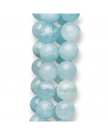 Acquamarina Milk Tondo Liscio (ASE) 13mm-ACQUAMARINA PRIMA SCELTA | Worldofjewel.com