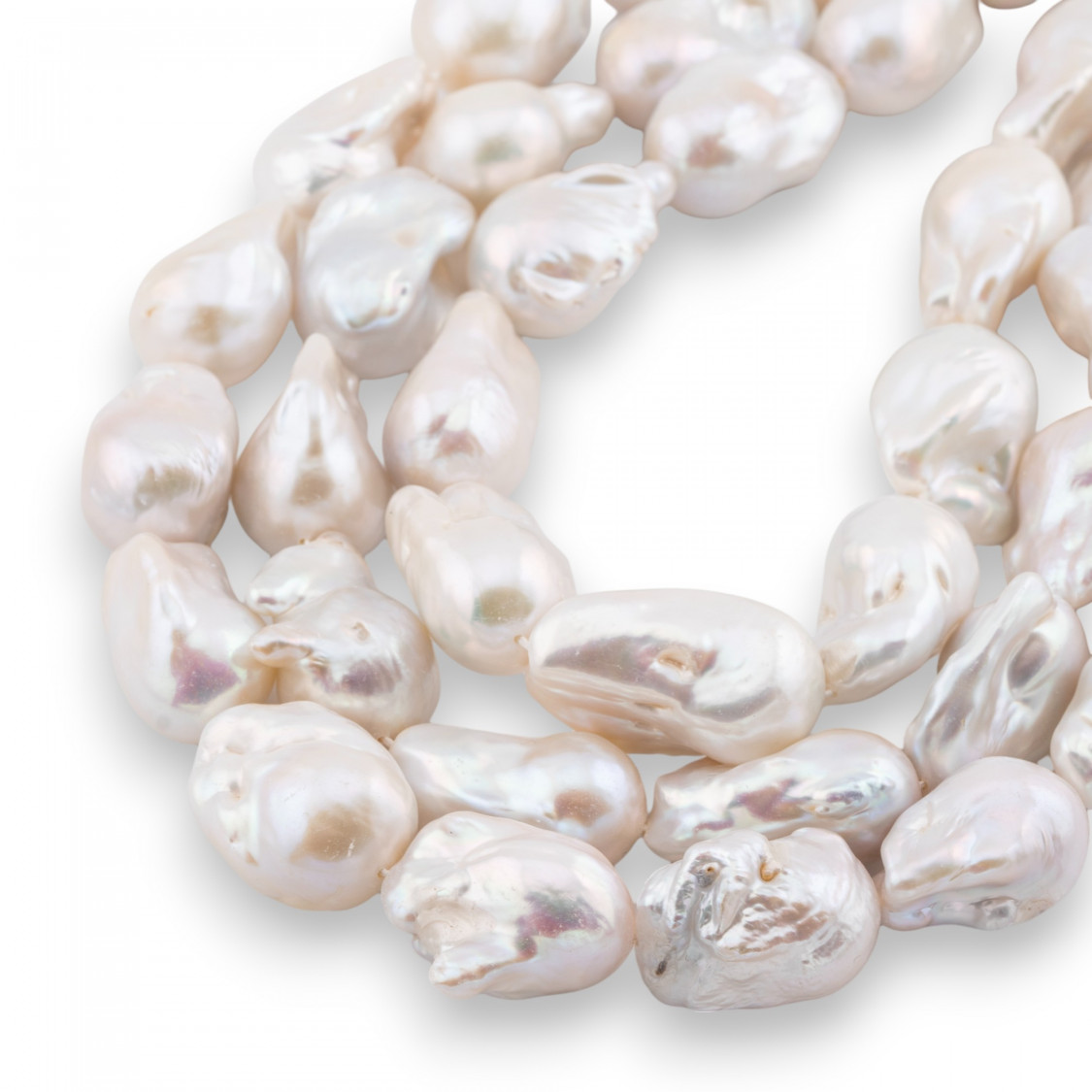 Perle Di Fiume Barocche A Goccia (NBQ) 100-110gr Bianco-PERLE BAROCCHE | Worldofjewel.com
