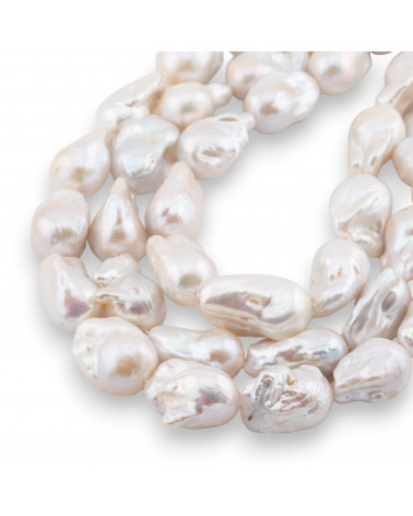 Perle Di Fiume Barocche A Goccia (NBQ) 100-110gr Bianco-PERLE BAROCCHE | Worldofjewel.com